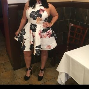 Halter flare dress!!